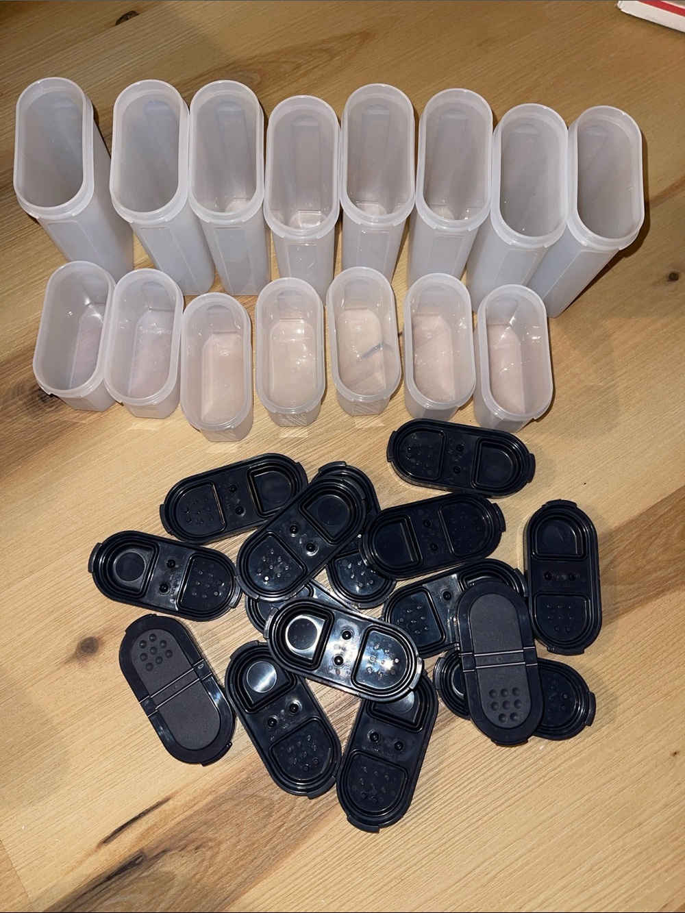 Tupperware spice jars
